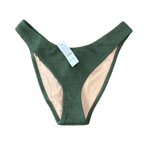 Textured high-rise cheeky bikini bottom women’s size medium - Picture 3 of 7